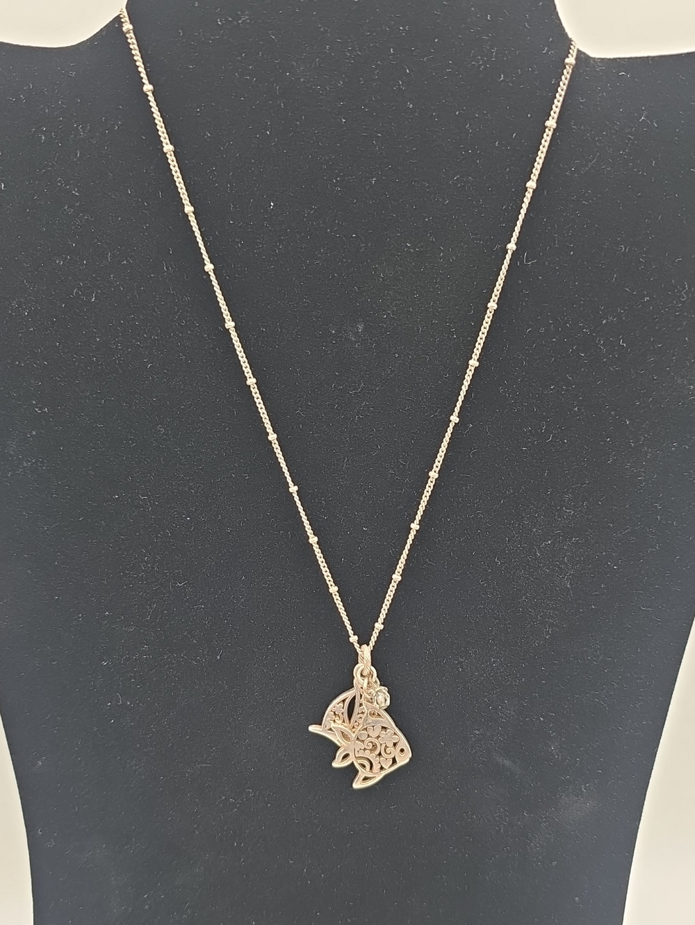 Brighton Gold Butterfly Filigree Pendant Necklace